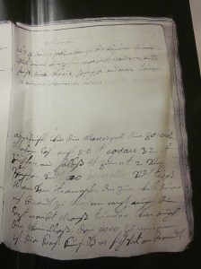 Notizbuch. Johanna Theresia Harrach.